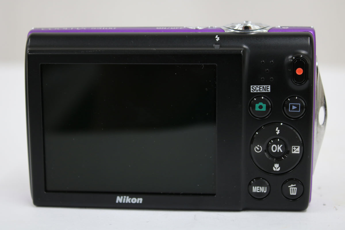 ニコン Nikon COOLPIX S5100 5x パープル バッテリー付き コンパクトデジタルカメラ 4