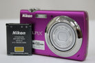 ニコン Nikon COOLPIX S220 3x バッテリー付き パープル コンパクトデジタルカメラ 1