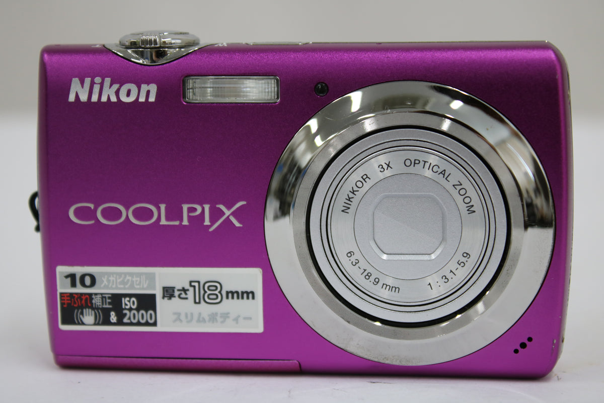 ニコン Nikon COOLPIX S220 3x バッテリー付き パープル コンパクトデジタルカメラ 2