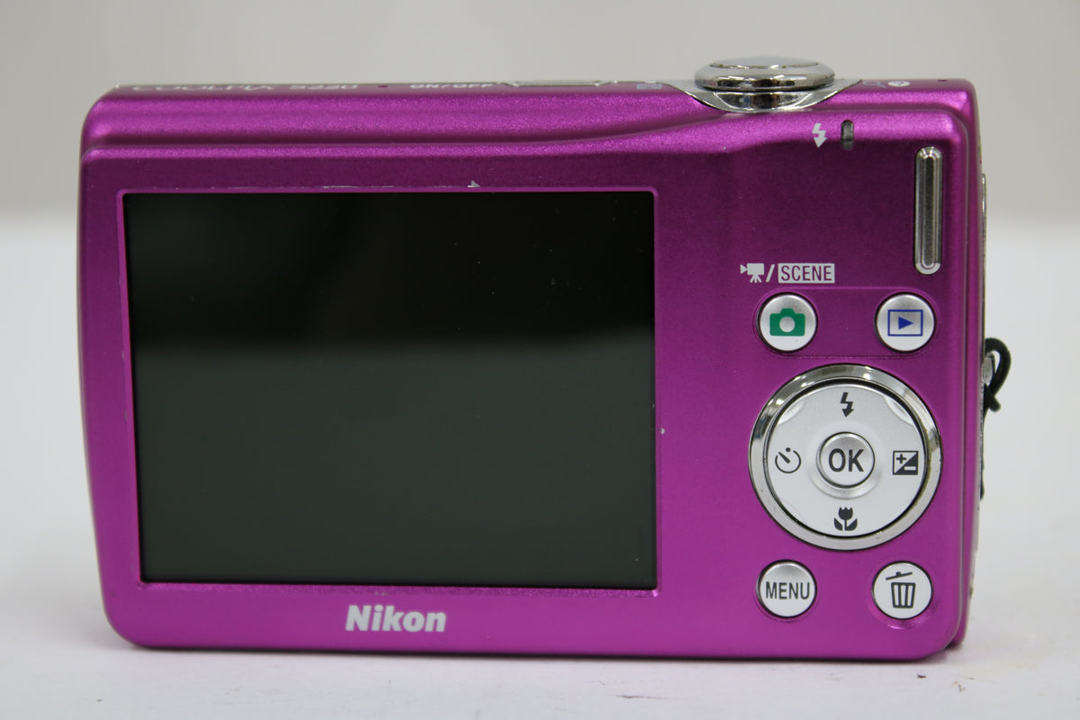 ニコン Nikon COOLPIX S220 3x バッテリー付き パープル コンパクトデジタルカメラ 4