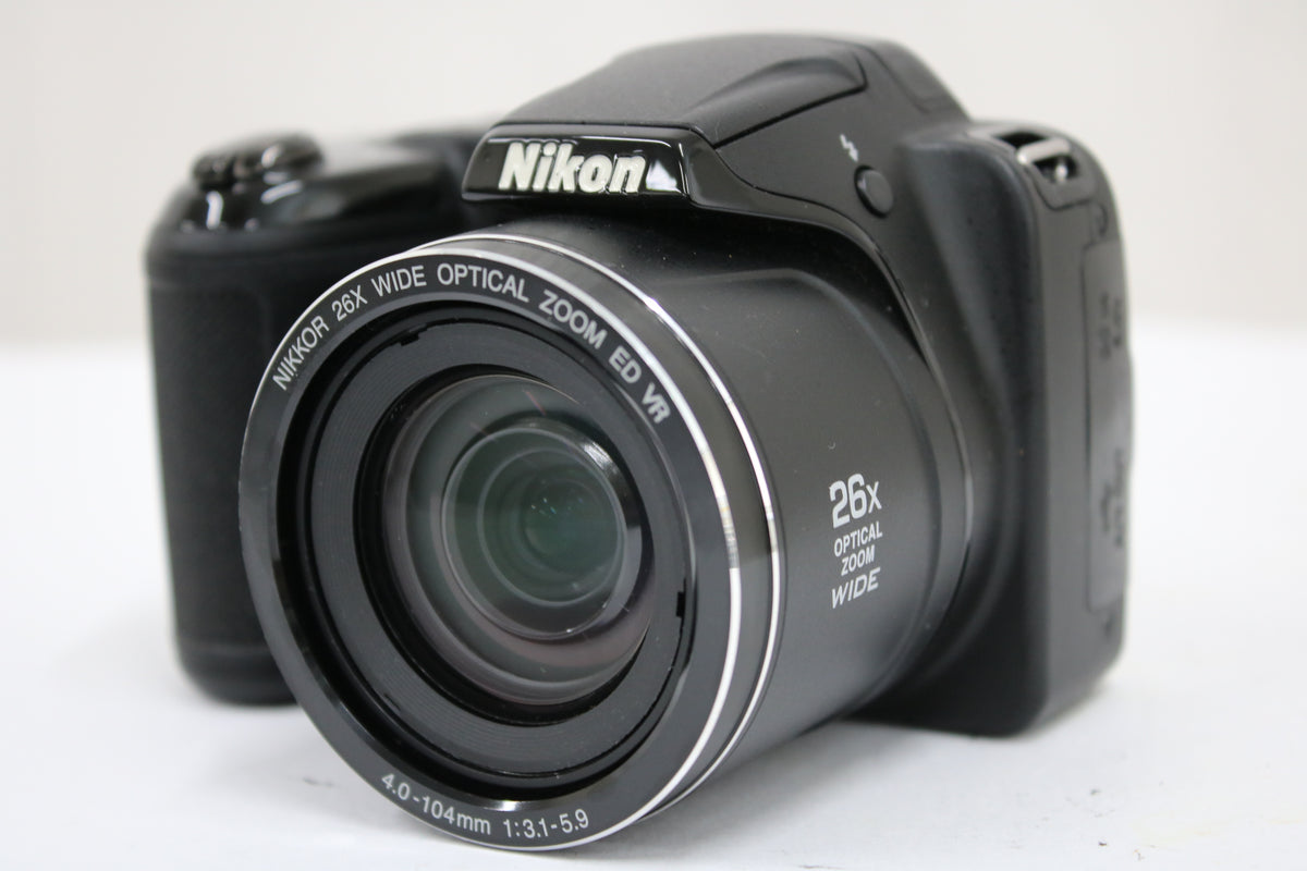 【便利な単三電池で使用可】ニコン Nikon COOLPIX L320 26x ブラック コンパクトデジタルカメラ 1