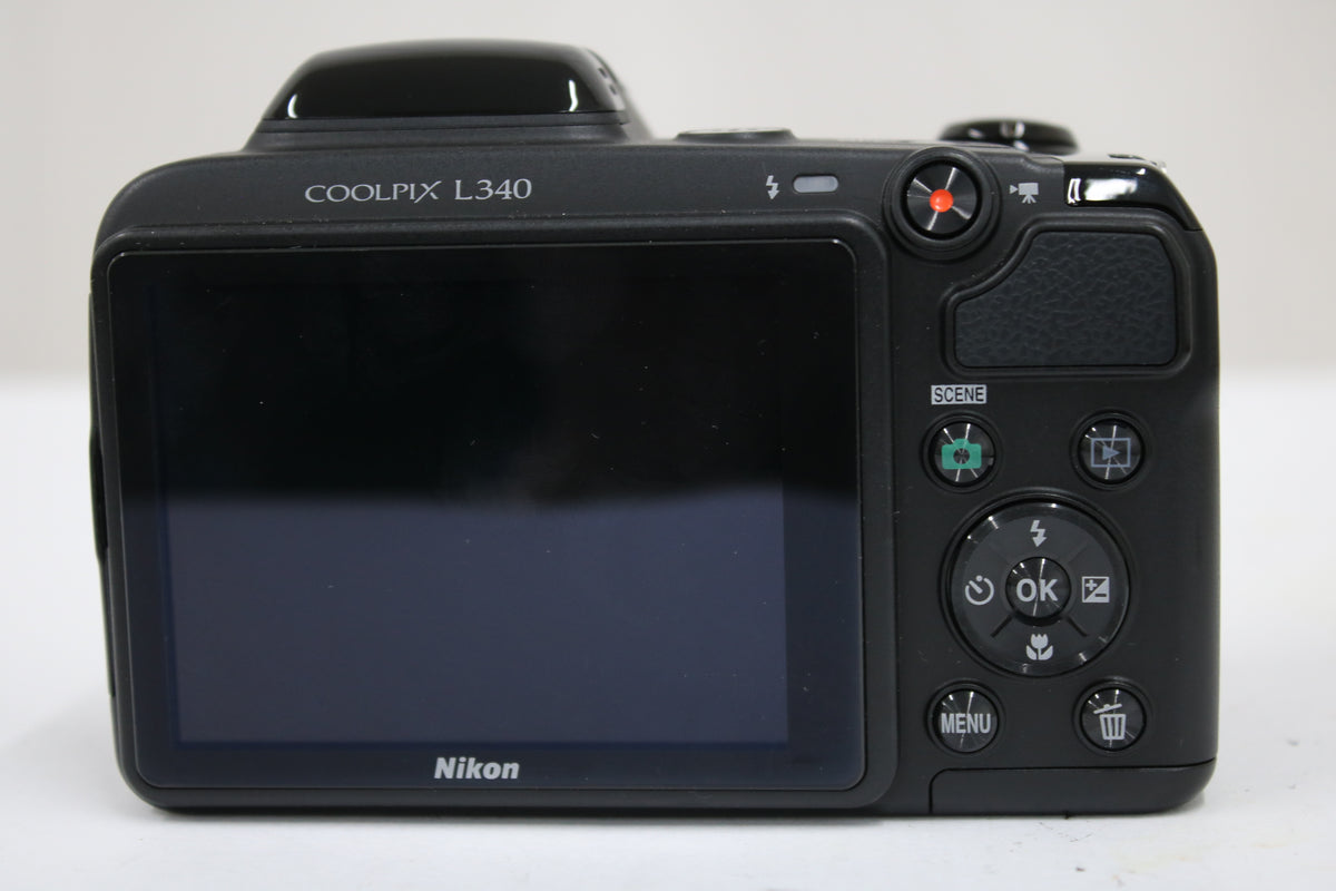【便利な単三電池で使用可】ニコン Nikon COOLPIX L340 28x ブラック コンパクトデジタルカメラ 4