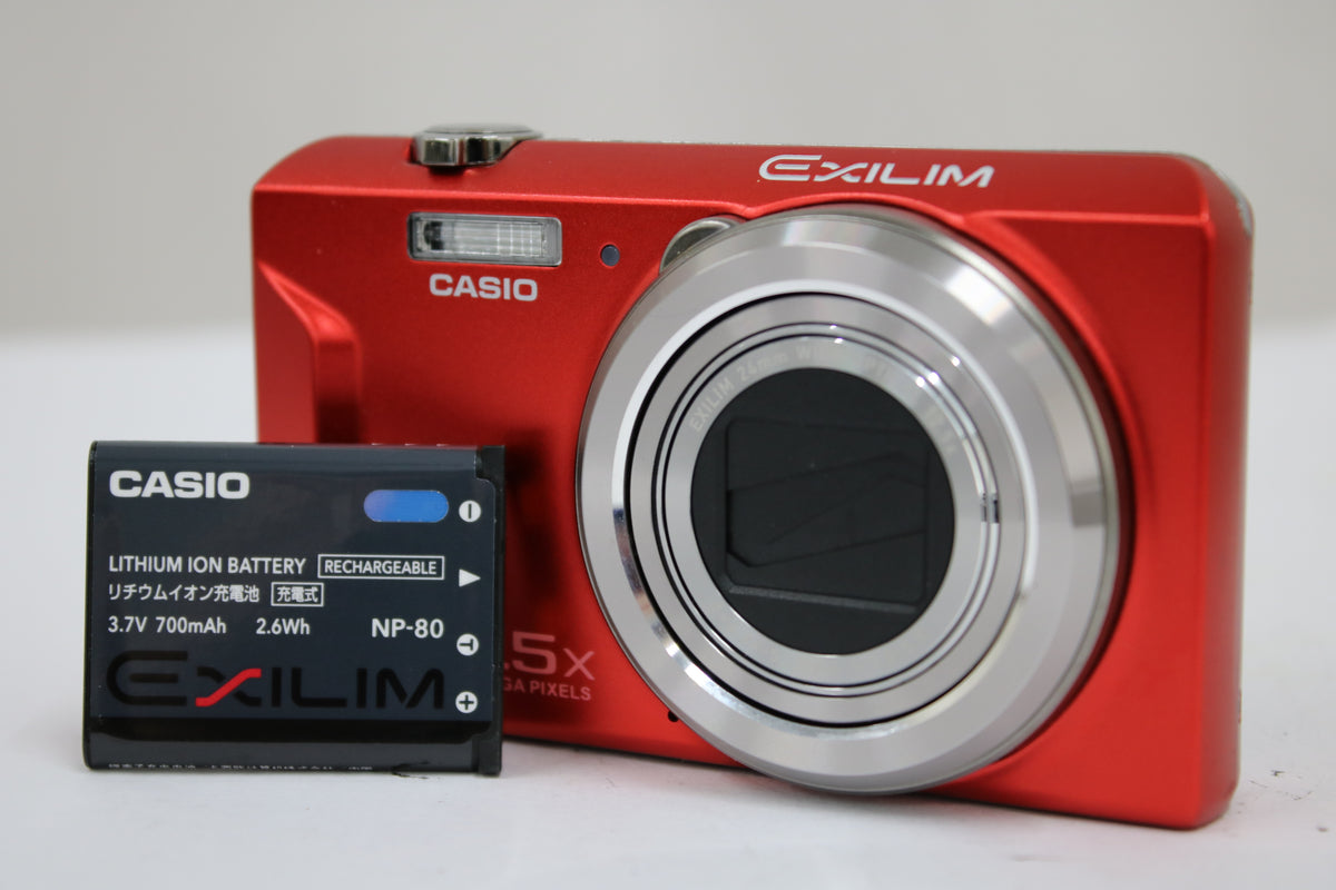 カシオ Casio EXILIM EX-ZS160 12.5x レッド バッテリー付き コンパクトデジタルカメラ 1