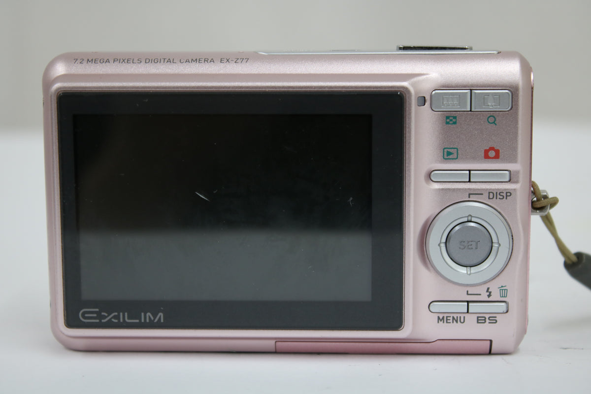 カシオ Casio EXILIM EX-Z77 3x ピンク バッテリー付き コンパクトデジタルカメラ 4