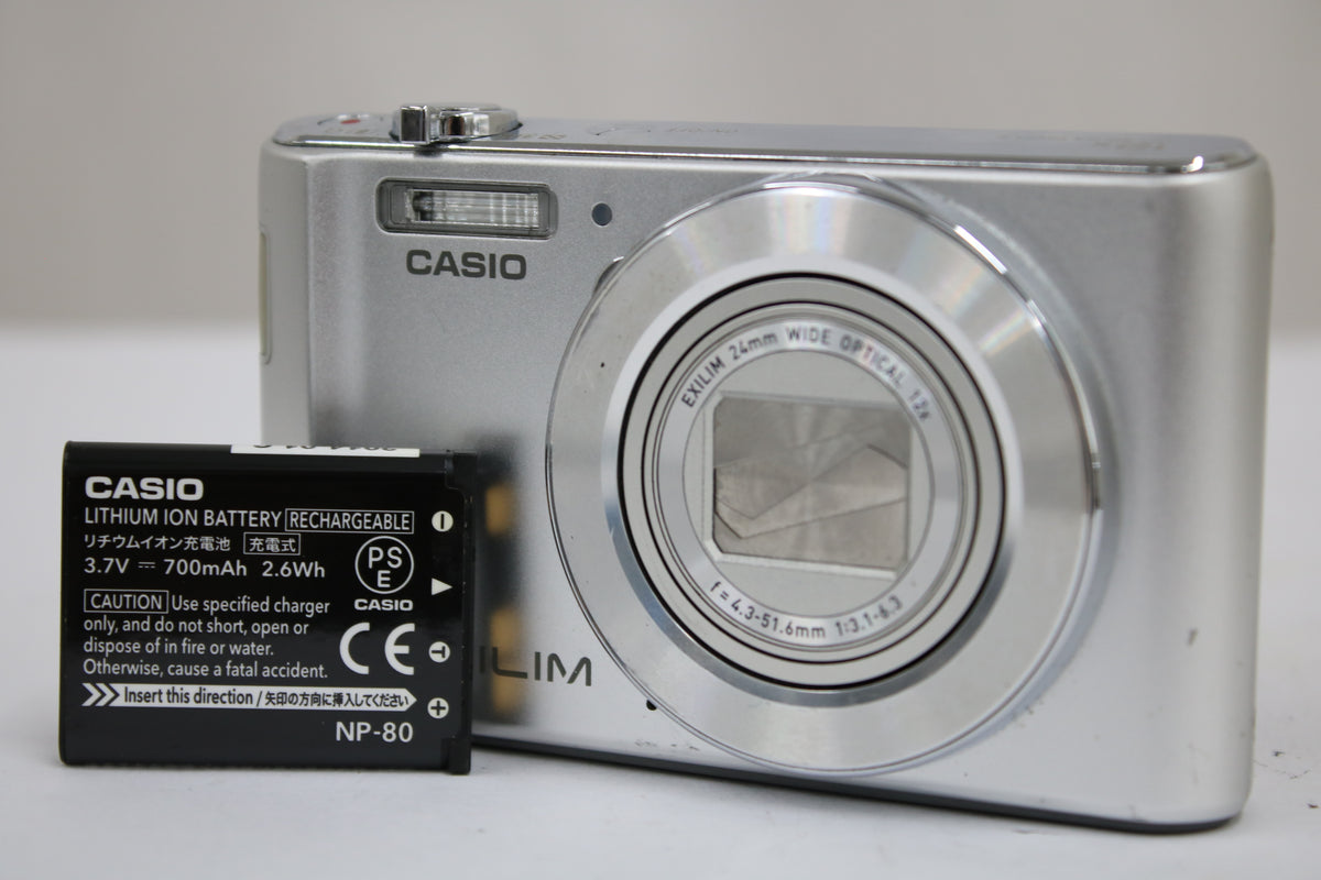 カシオ Casio EXILIM EX-ZS180 12x バッテリー付き コンパクトデジタルカメラ 1