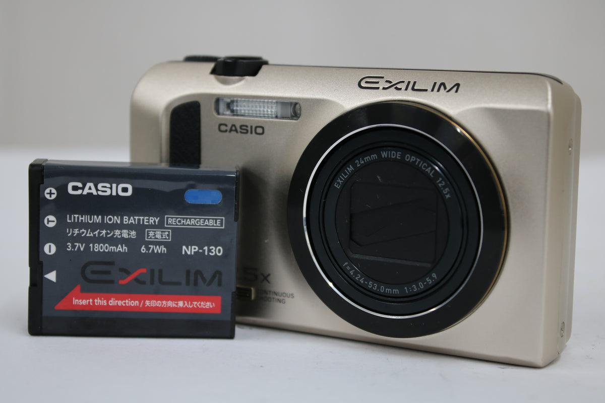 カシオ Casio EXILIM EX-ZR300 12.5x ゴールド バッテリー付き コンパクトデジタルカメラ 1