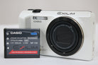 カシオ Casio EXILIM EX-ZR200 12.5x ホワイト バッテリー付き コンパクトデジタルカメラ 1