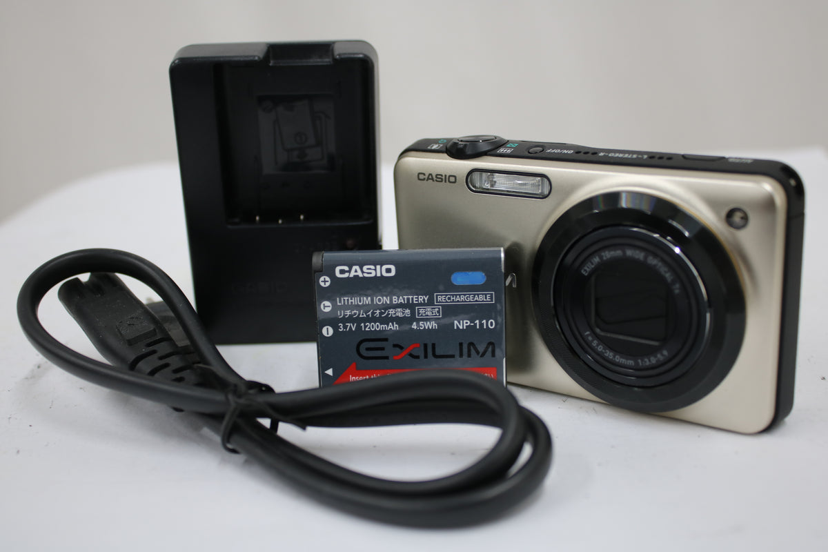 カシオ Casio EXILIM EX-ZR15 7x ゴールド バッテリーチャージャー付き コンパクトデジタルカメラ 1