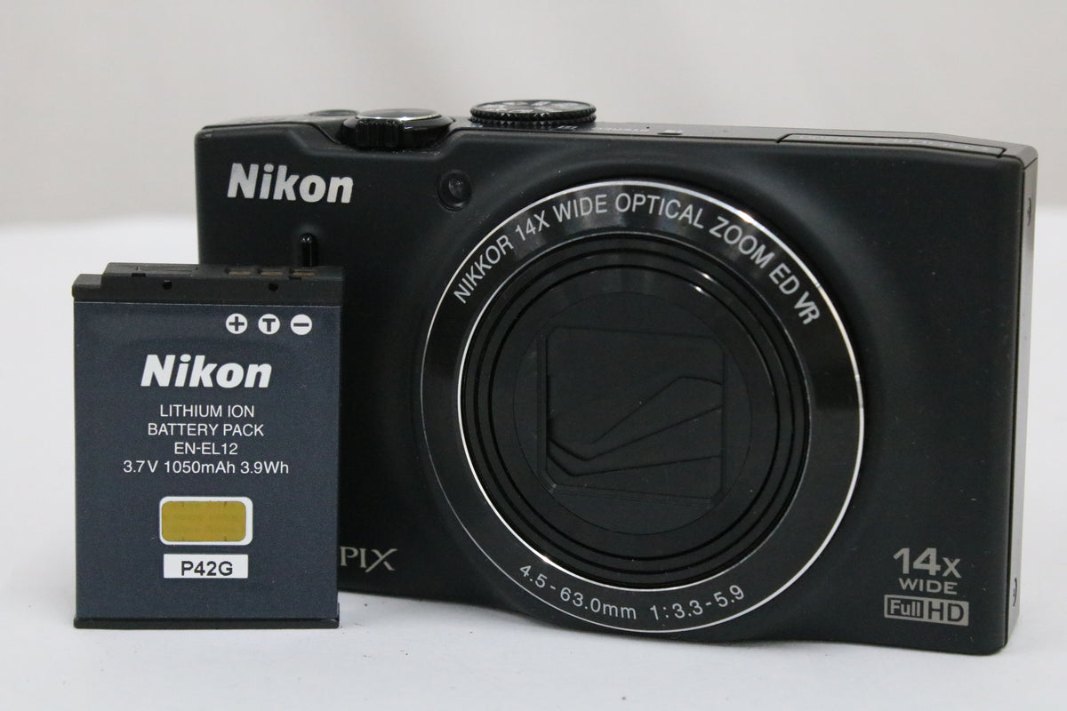 ニコン Nikon COOLPIX S8200 14x ブラック バッテリー付き コンパクトデジタルカメラ 1