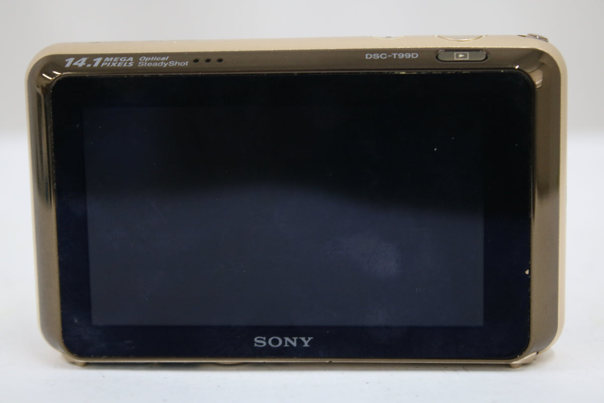 ソニー Sony Cyber-shot DSC-T99D 4x ゴールド バッテリー付き コンパクトデジタルカメラ 4
