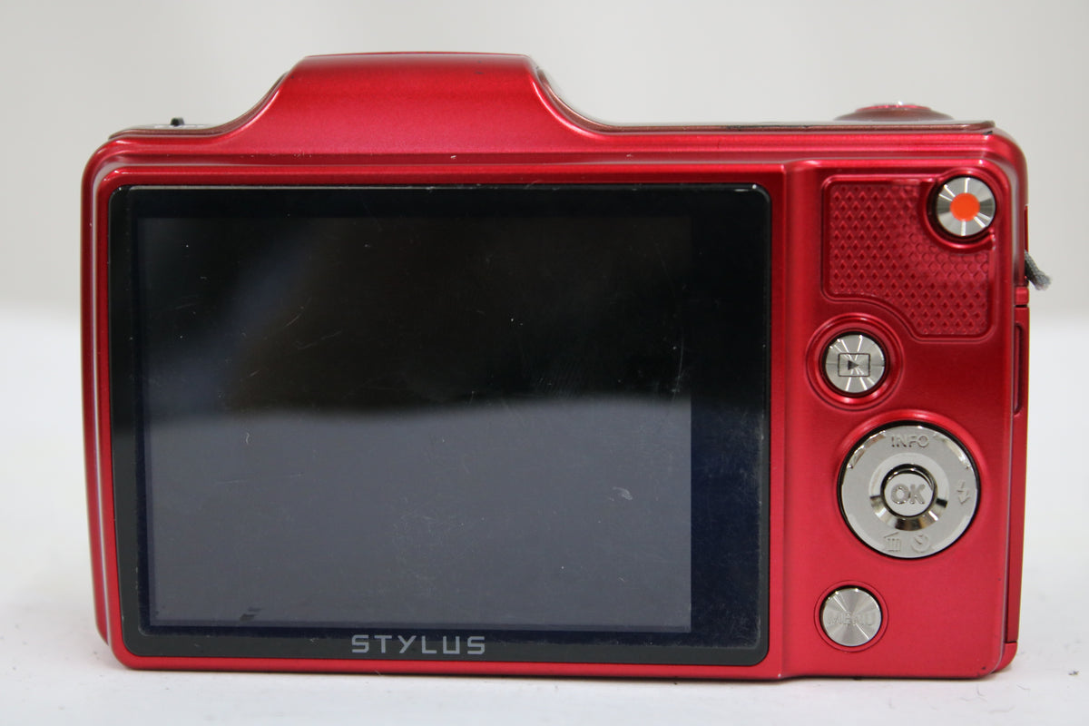 オリンパス Olympus STYLUS SZ-15 24x レッド バッテリー付き コンパクトデジタルカメラ 4