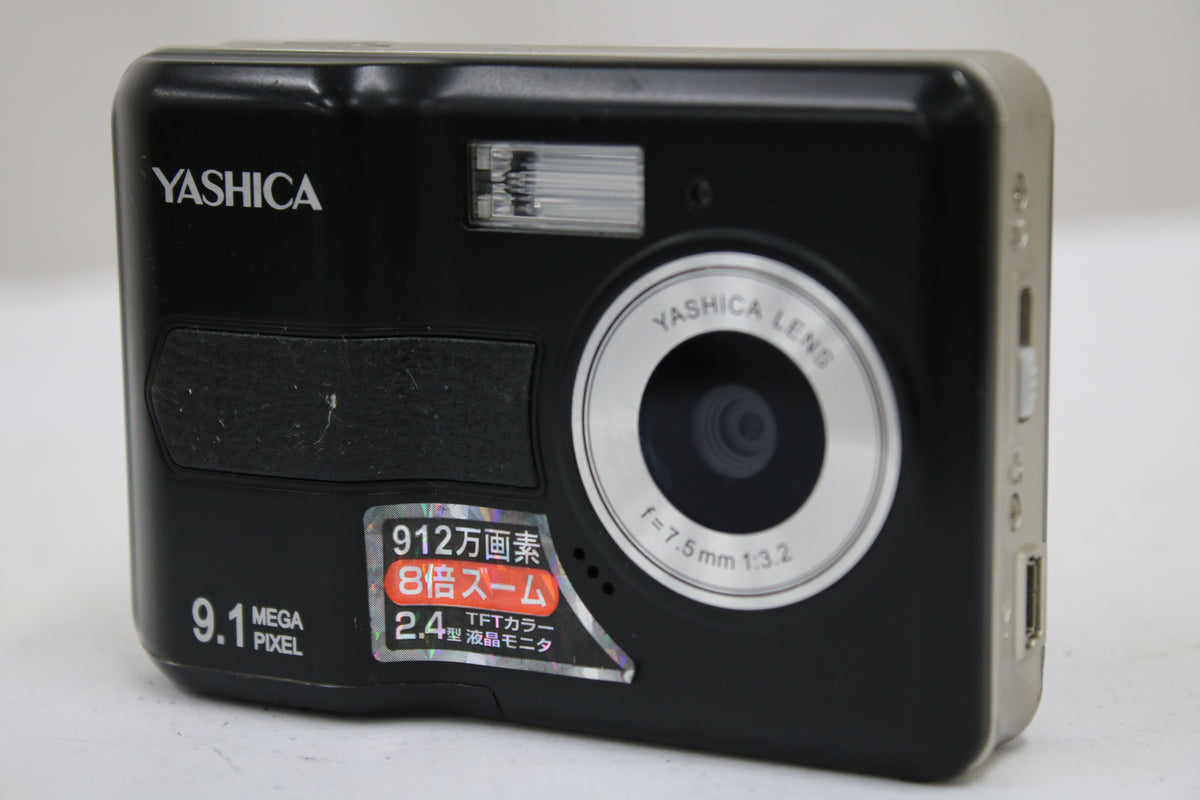 【便利な単三電池で使用可】ヤシカ Yashica EZ F924 ブラック コンパクトデジタルカメラ 1