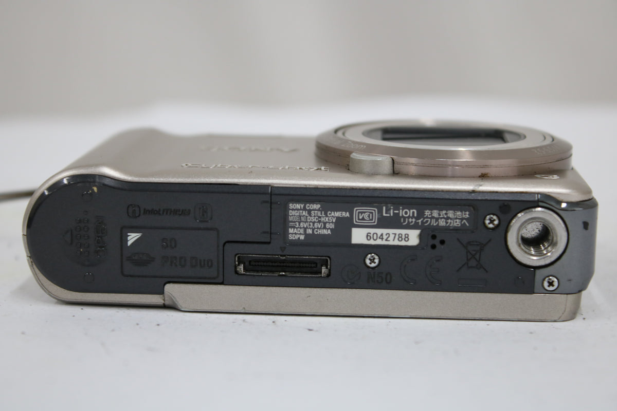 ソニー Sony Cyber-shot DSC-HX5 10x ゴールド バッテリー付き コンパクトデジタルカメラ 7