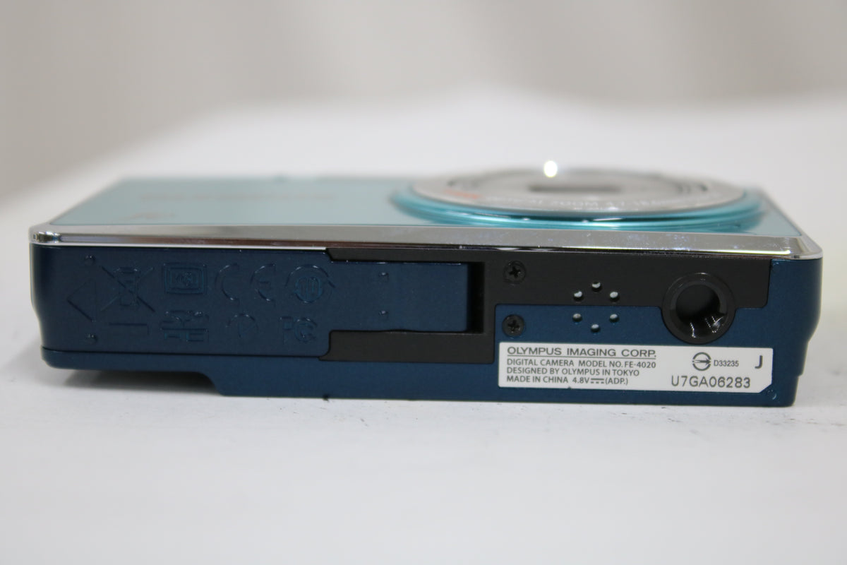 オリンパス Olympus FE-4020 4x ブルー バッテリー付き コンパクトデジタルカメラ 7