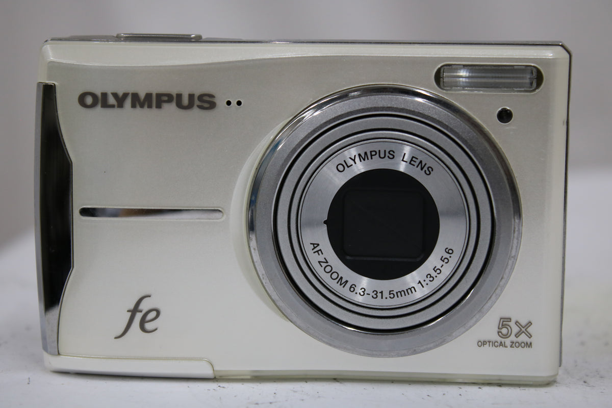 【便利な単三電池で使用可】オリンパス Olympus FE-46 5x ホワイト コンパクトデジタルカメラ 2