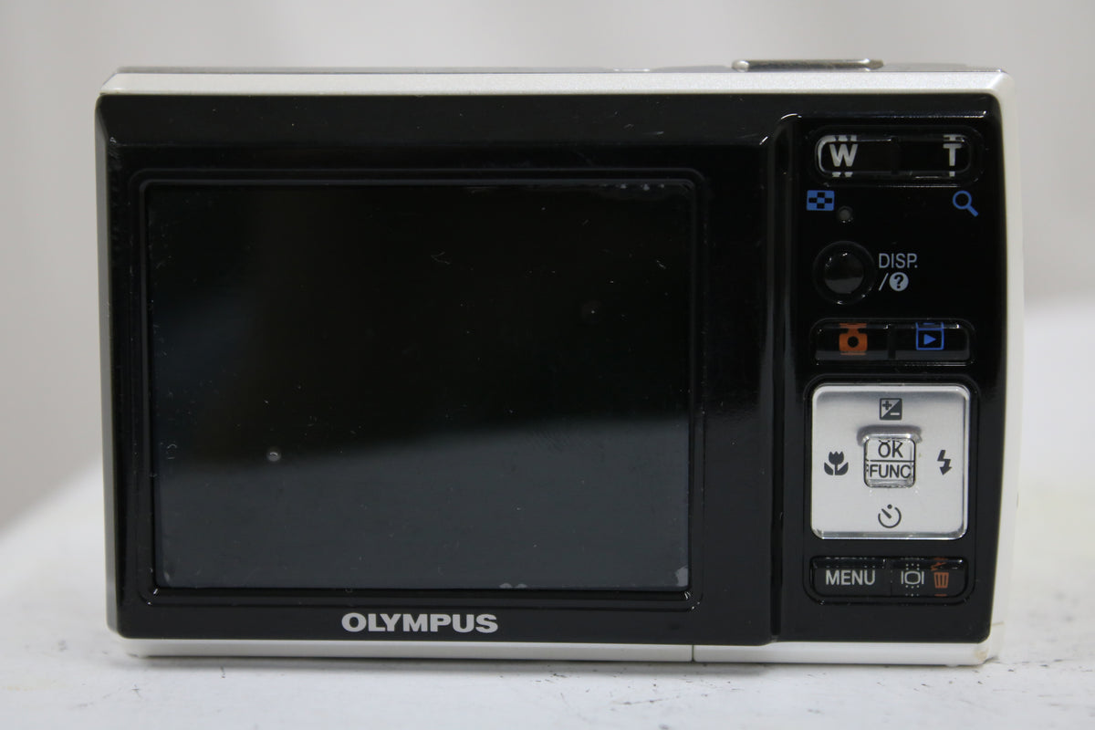 【便利な単三電池で使用可】オリンパス Olympus FE-46 5x ホワイト コンパクトデジタルカメラ 4