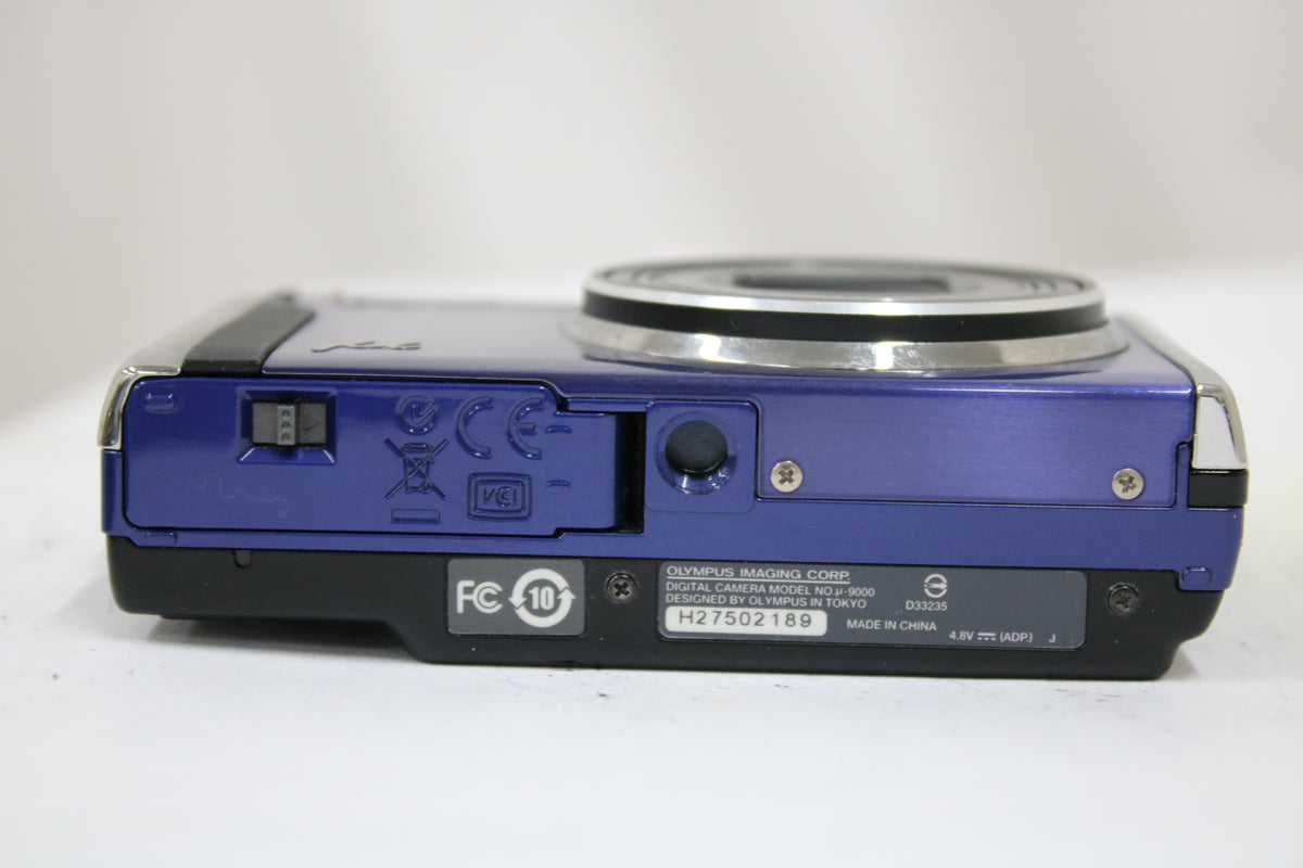 オリンパス Olympus μ mju 9000 10x ブルー バッテリー付き コンパクトデジタルカメラ 7