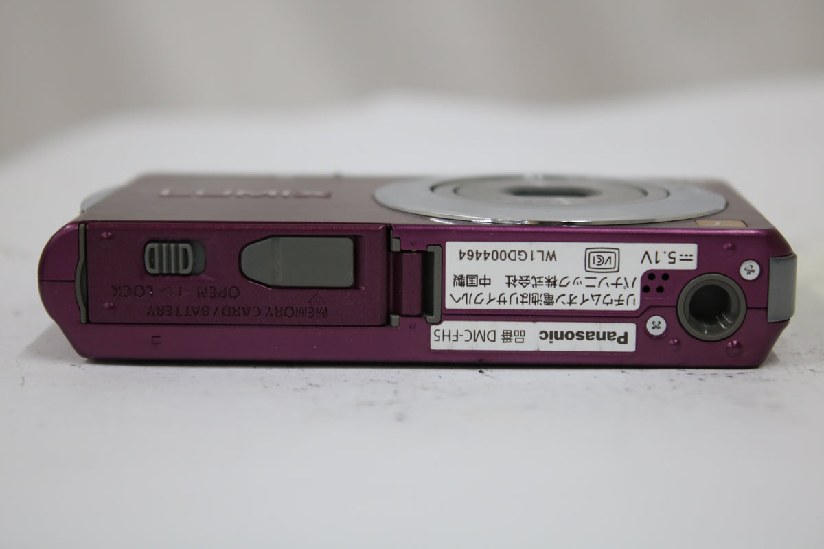 パナソニック Panasonic LUMIX DMC-FH5 パープル バッテリー付き コンパクトデジタルカメラ 7