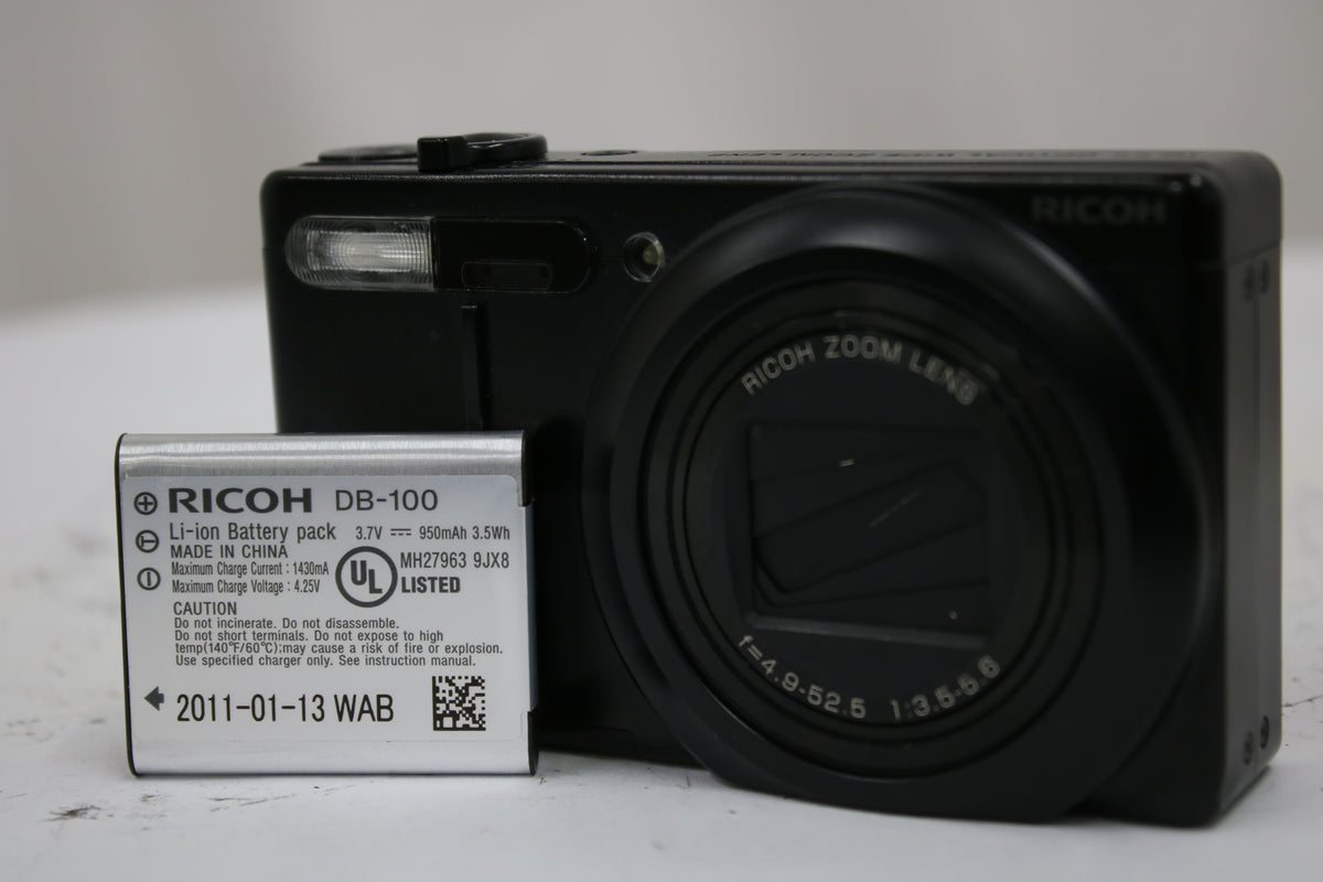 リコー Ricoh CX5 ブラック バッテリー付き コンパクトデジタルカメラ 1