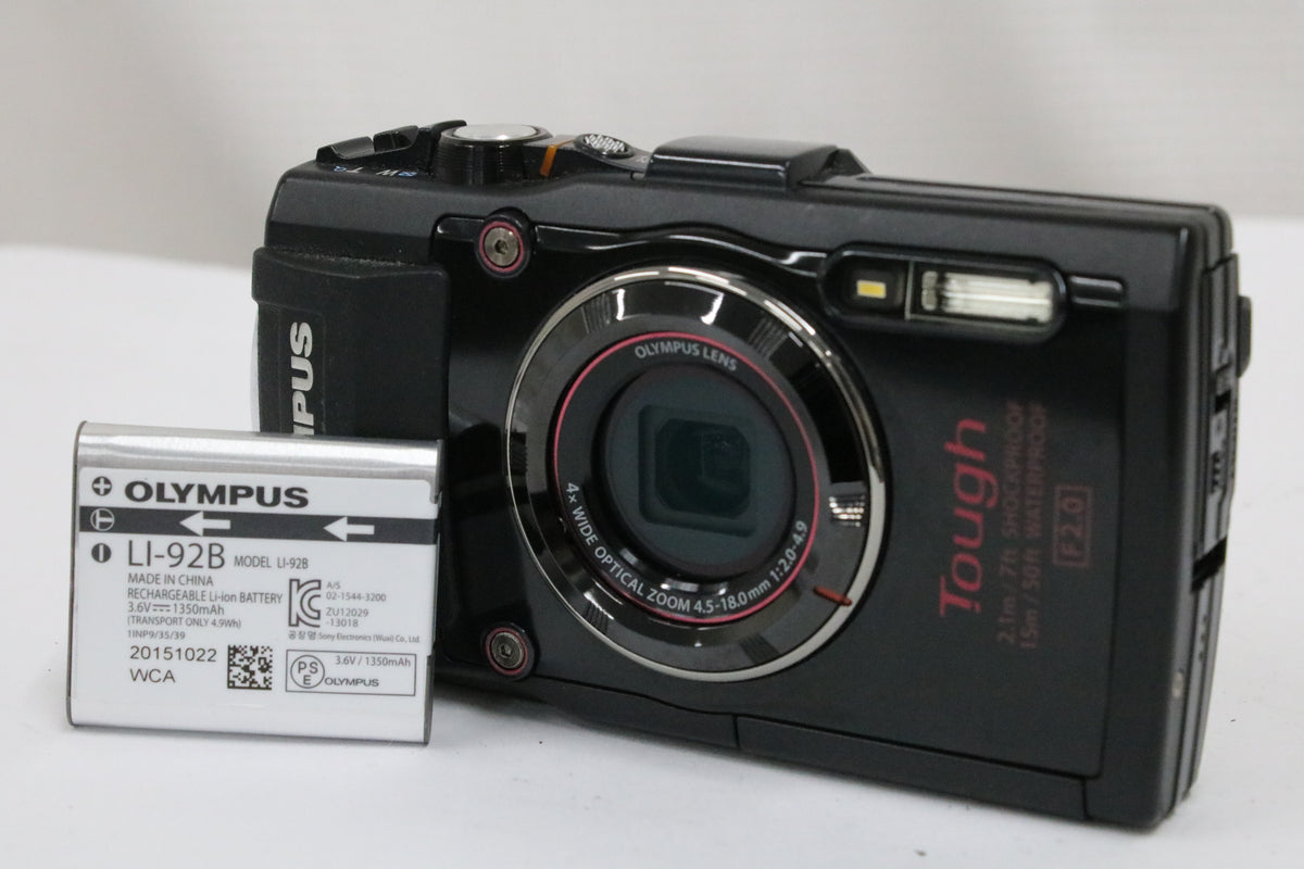 オリンパス Olympus Tough TG-4 4x WIDE ブラック バッテリー付き コンパクトデジタルカメラ 1