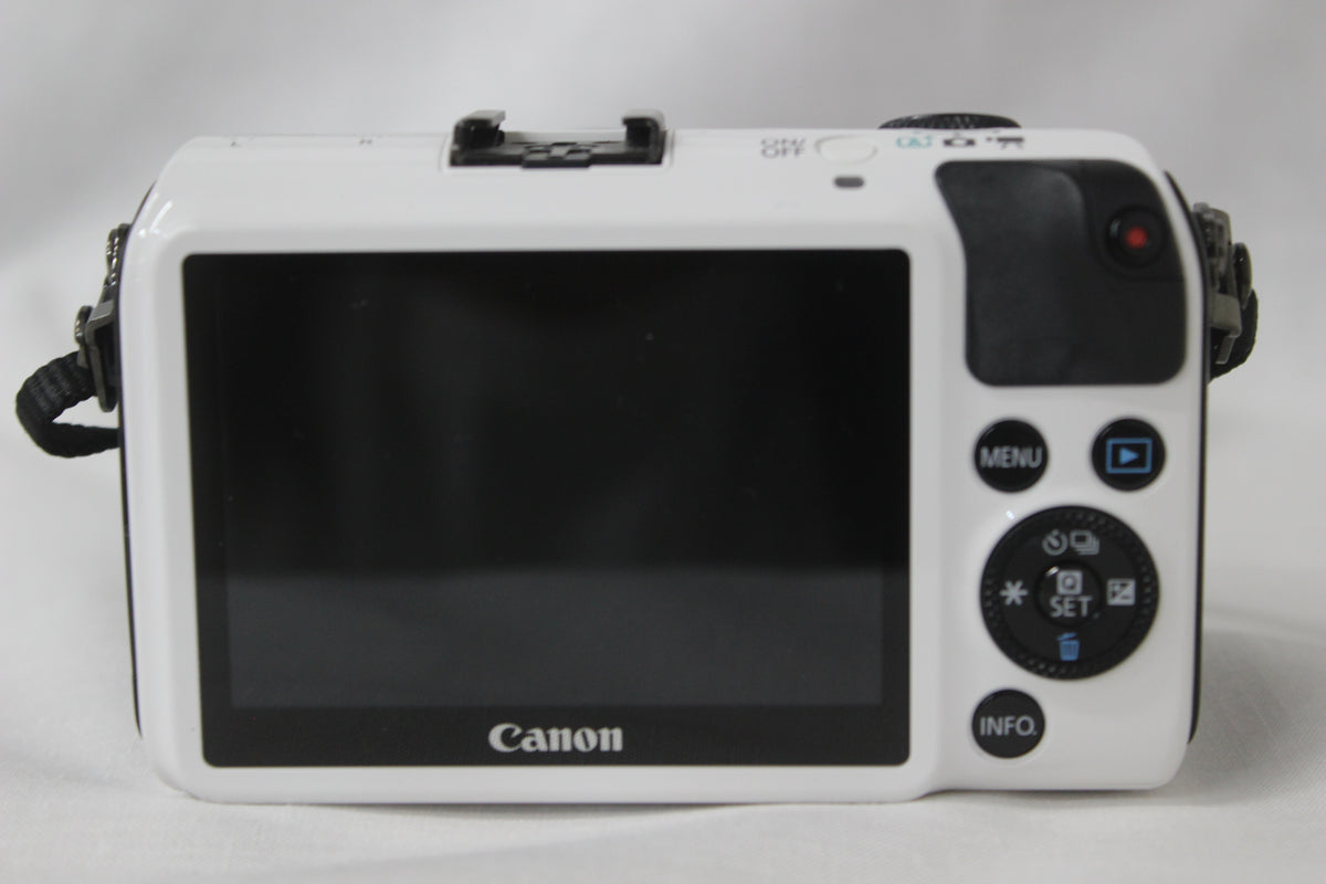 キャノン Canon EOS M ホワイト EF-M 18-55mm F3.5-5.6 IS STM ミラーレス一眼 4