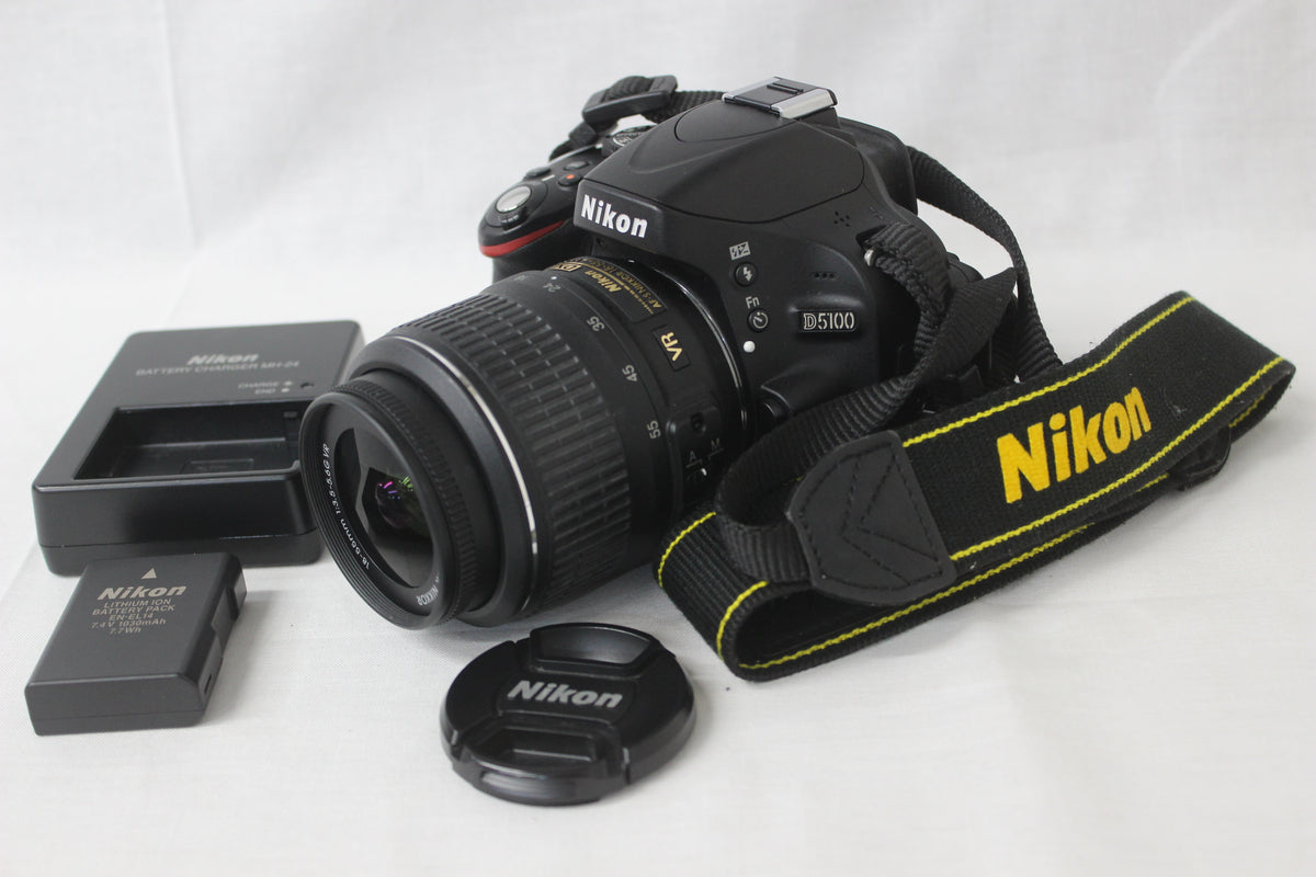 【シャッター9514回】ニコン Nikon D5100 AF-S DX NIKKOR 18-55mm F3.5-5.6G VR デジタル一眼 1