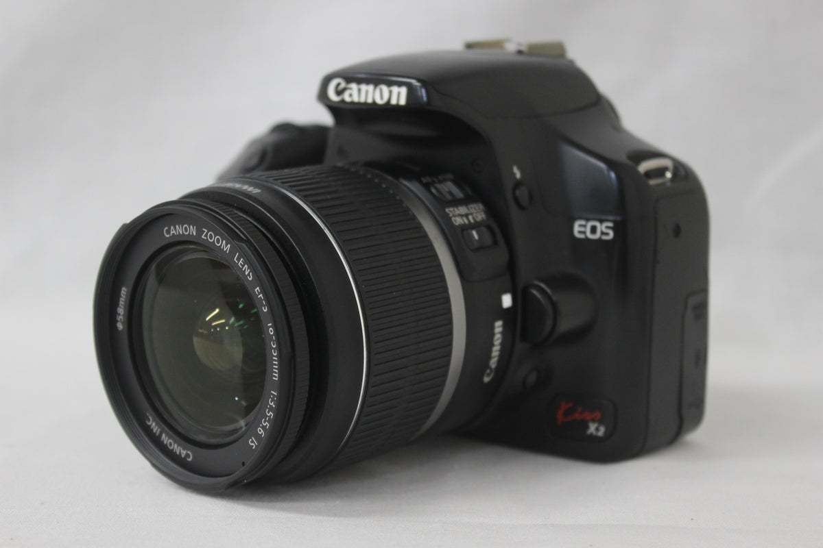 【シャッター18628回】キャノン Canon EOS Kiss X2 EF-S 18-55mm F3.5-5.6 IS デジタル一眼 1