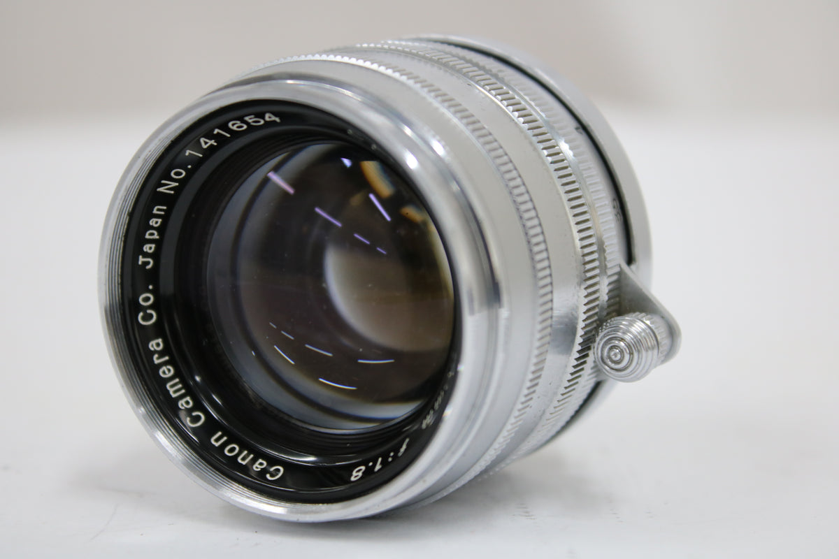 キャノン Canon Lens 50mm F1.8 銀鏡胴 ライカLマウントレンズ 1