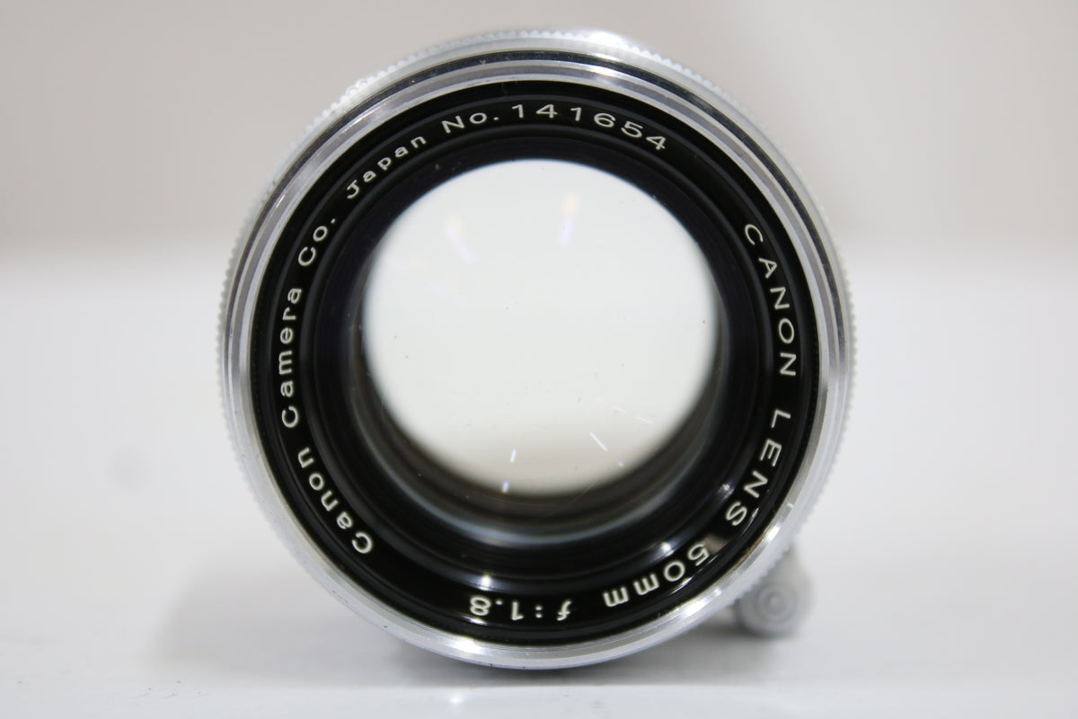 キャノン Canon Lens 50mm F1.8 銀鏡胴 ライカLマウントレンズ 2