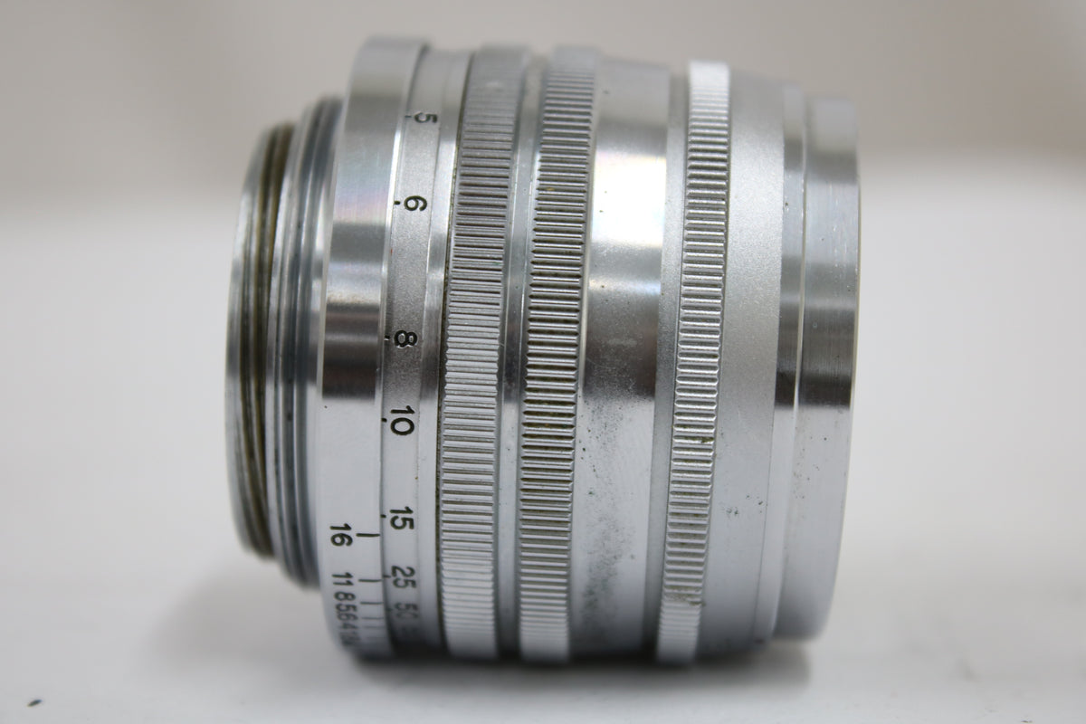 キャノン Canon Lens 50mm F1.8 銀鏡胴 ライカLマウントレンズ 6