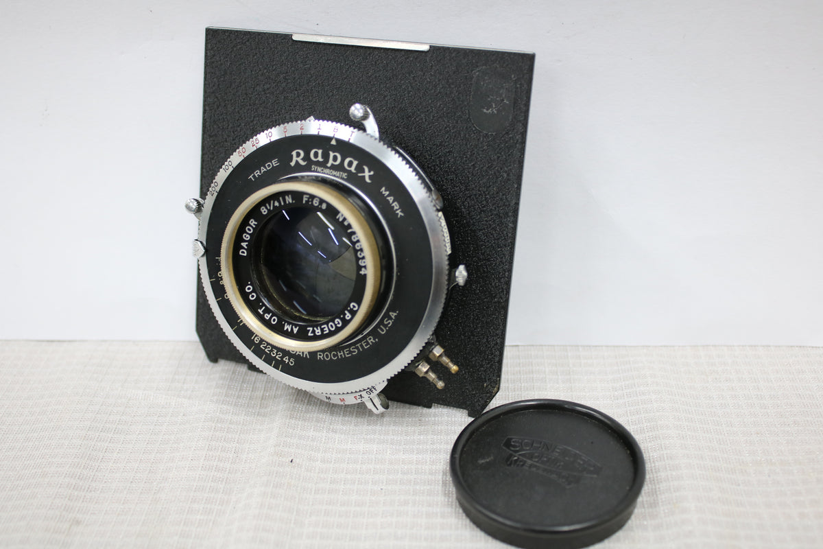 【希少】 Trade Rapax Mark C.P.Goerz AM. OPT. CO. Dagor 8 1/4 IN F6.8 大判レンズ 1