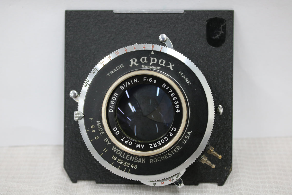 【希少】 Trade Rapax Mark C.P.Goerz AM. OPT. CO. Dagor 8 1/4 IN F6.8 大判レンズ 2