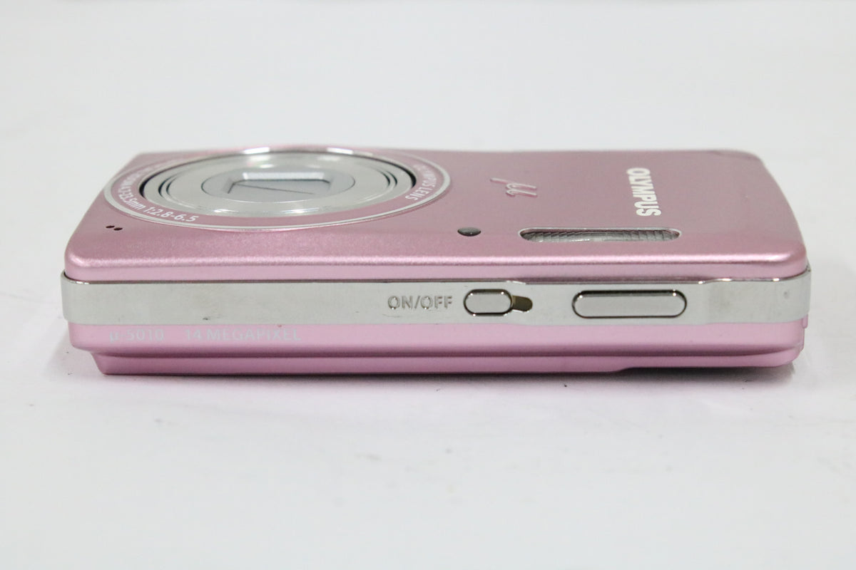 オリンパス Olympus μ mju μ-5010 5x WIDE ピンク バッテリー付き コンパクトデジタルカメラ 6