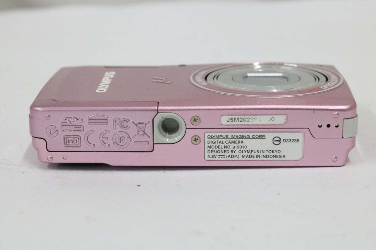 オリンパス Olympus μ mju μ-5010 5x WIDE ピンク バッテリー付き コンパクトデジタルカメラ 7