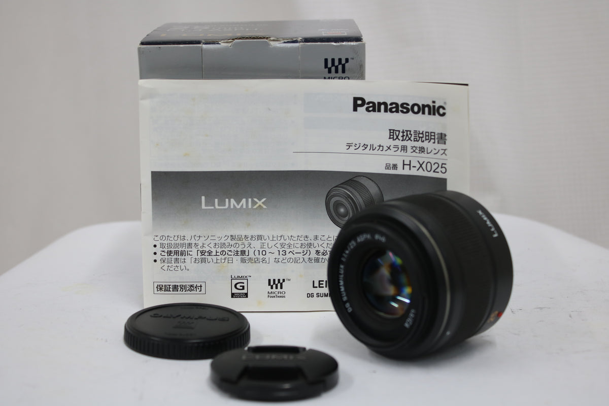 【元箱付き】 Lumix ルミックス  Leica DG Summilux 25mm F1.4 ASPH. レンズ 1