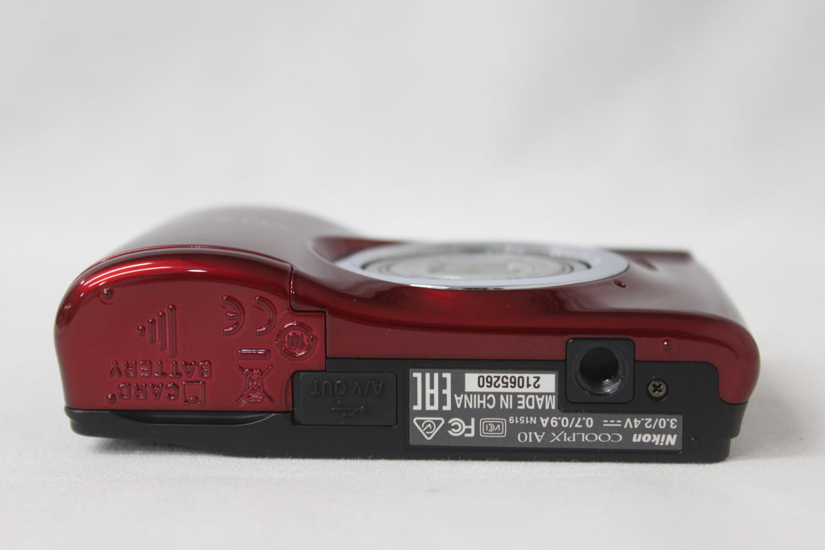 【元箱付き】ニコン Nikon COOLPIX A10 5x レッド コンパクトデジタルカメラ 7
